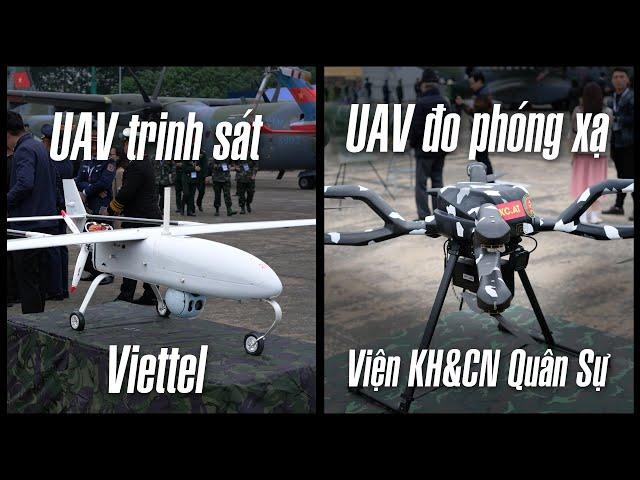 Trên tay máy bay trinh sát của tập đoàn Viettel, Drone đo phóng xạ của viện KH&CN Quân Sự