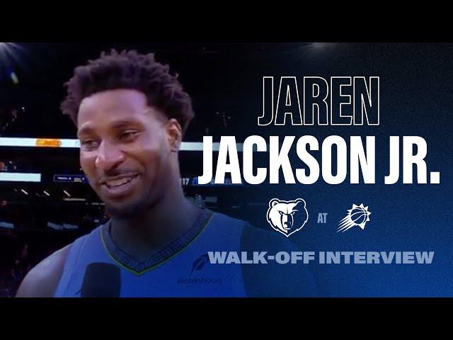 Jaren Jackson Jr. Walk Off Interview | Grizzlies at Suns