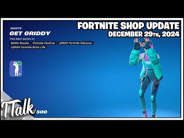 GET GRIDDY IS BACK! Fortnite Item Shop [December 29th, 2024] (Fortnite Chapter 6)