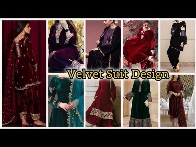 Elegant Partywear Velvet Dress Designs 2025 | Velvet suit Designs | Velvet dress designs