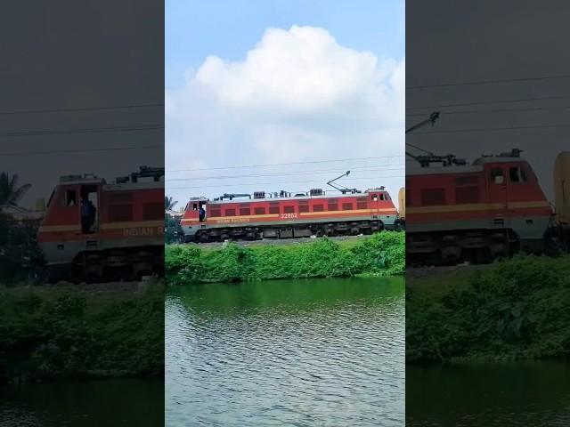 Red Monsters Wap4 Run Under Scenic Beauty  #indianrailways #railway #viral #shorts #trend #video