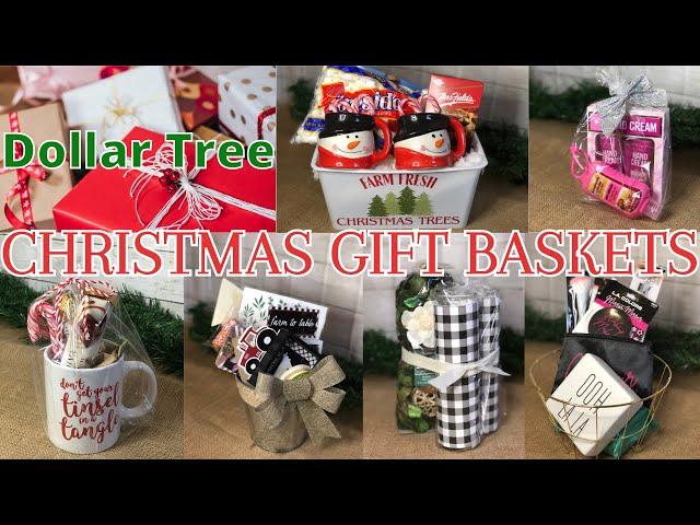 DOLLAR TREE CHRISTMAS GIFT BASKETS | High end gift ideas 2020 | DIY Christmas Gifts