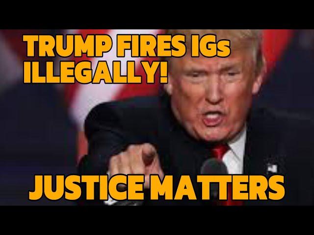 Former Inspector General Discusses Trump's ILLEGAL FIRING of 17 Inspectors General