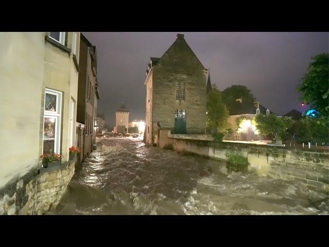 De overstroming van de Geul in Valkenburg