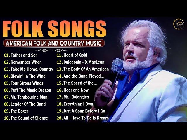 AMERICAN FOLK SONGS - BEST OF 80S FOLK SONGS AND COUNTRY MUSIC - John Denver, K.Rogers, Neil Young