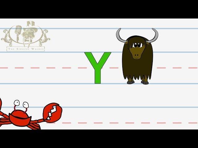 Write the letter Y | Alphabet Writing lesson for children | The Singing Walrus