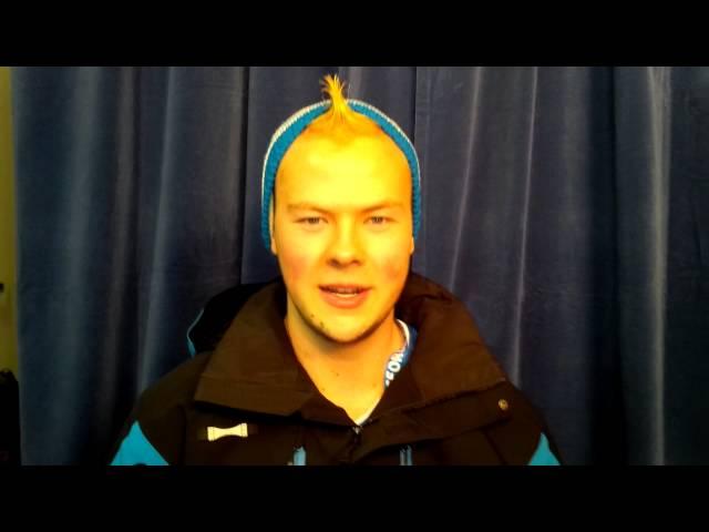 Team Alberta Flag Bearer Zak Madell