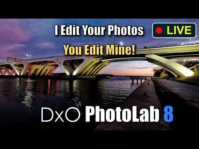 Photo Editing Live with DxO Photolab 8: Send me your photos - Link Below!