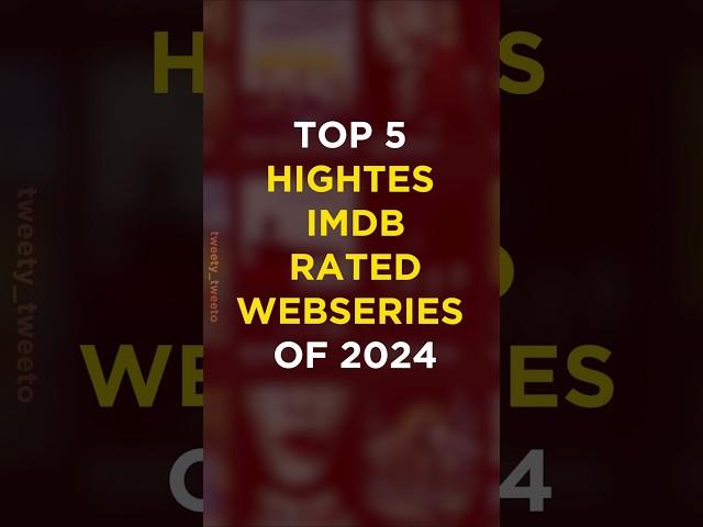 Top 5 Imdb Highest Rated Webseries of 2024 | Top 5 Imdb Highest Rated Hindi Webseries of 2024