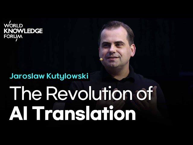 Jaroslaw Kutylowski (DeepL, CEO and Founder)│The Revolution of AI Translation