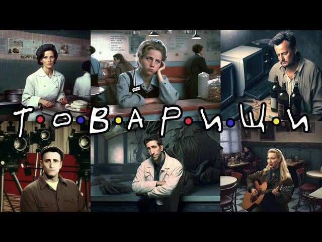 Сериал ДРУЗЬЯ в стиле советского кино (нейросеть Midjourney)
