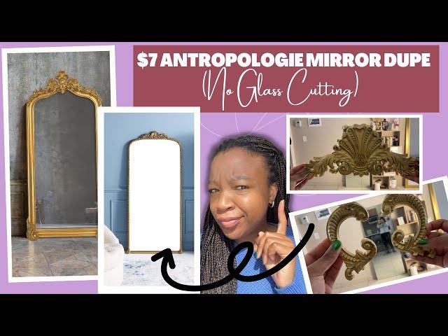 DIY Anthropologie Mirror Dupe | high-end decor on a budget