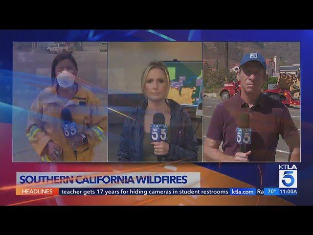 Southern California ablaze with 3 wildfires - Wednesday 11 a.m. Team Coverage