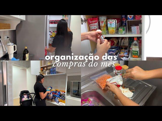 Organização das Compras do mês  | Patê de atum fácil | Faxina na geladeira 