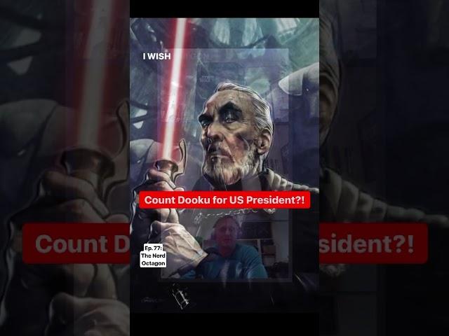 No democrat or republican, we’re COUNT DOOKU followers here… #starwars #sithlord #jediorder #podcast