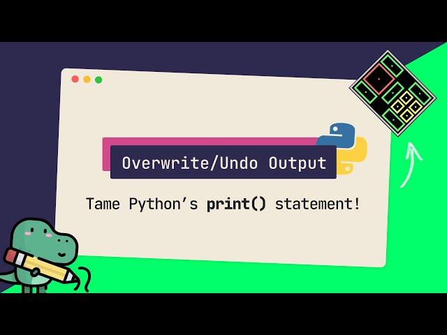 Overwrite Previously Printed Lines  | Python Snippets #3