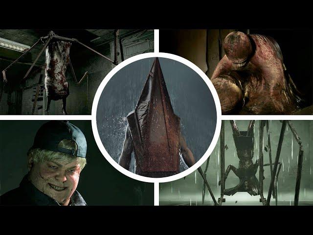 Silent Hill 2 Remake - All Bosses with Cutscenes (No Damage)