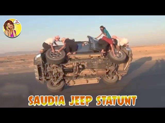 Jeep Driving Saudi | Jeep Stands two Wheels |automobile tv genre | WHat A Status