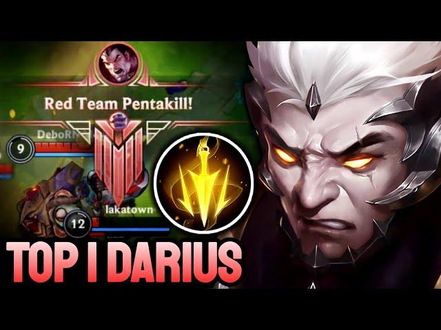 WILD RIFT PENTAKILL DARIUS  - TOP 1 DARIUS GAMEPLAY - CHALLENGER RANKED