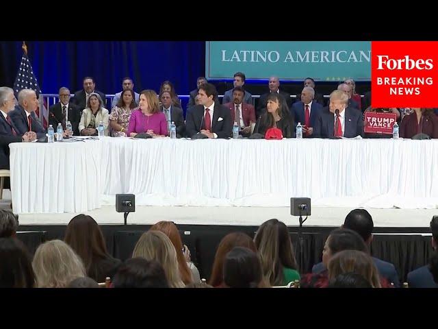 WATCH: Latino Business Owner Asks Trump How He'll Improve Economy At Campaign Event In Miami, FL