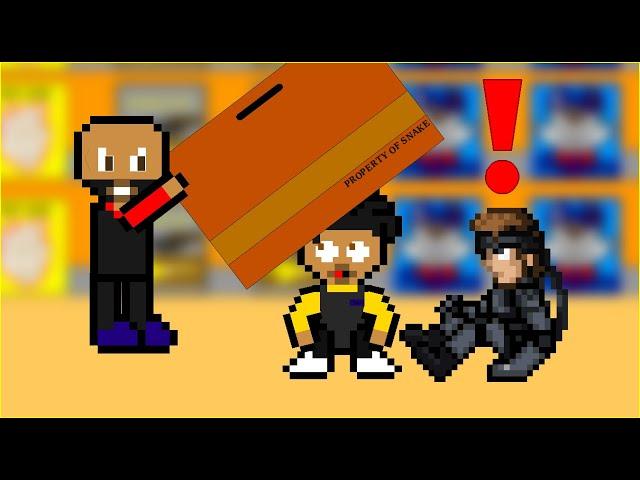 DON'T use solid snake box to escape from the boss | funny animation cartoons