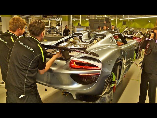 Porsche 918 Spyder, factory tour