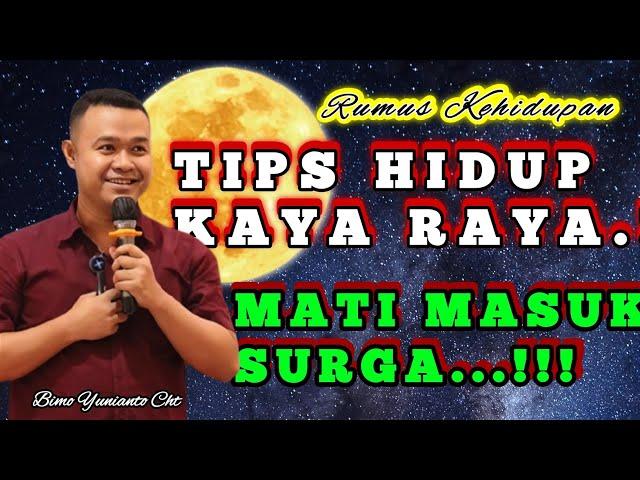 TIPS TIPS DARI OM BIMO HIDUP KAYA RAYA MATI MASUK SURGA #mindset #happiness #ombimo