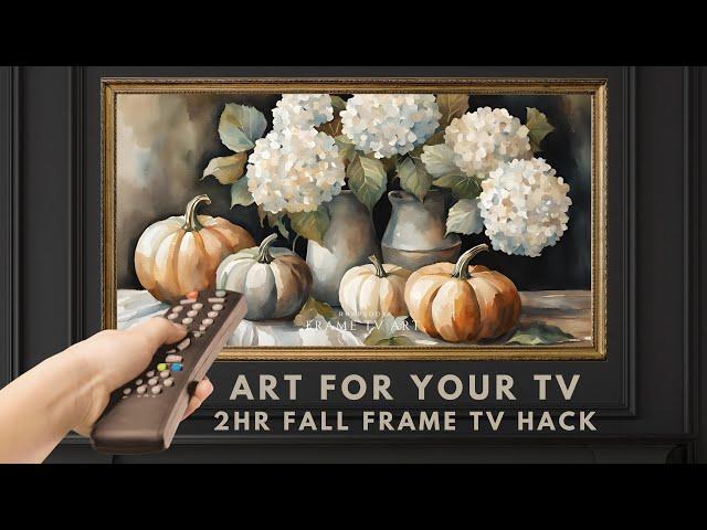 2 Hour Frame TV Art Screensaver. Frame TV Hack. Vintage Rustic Fall Paintings. Autumn Decor No Sound