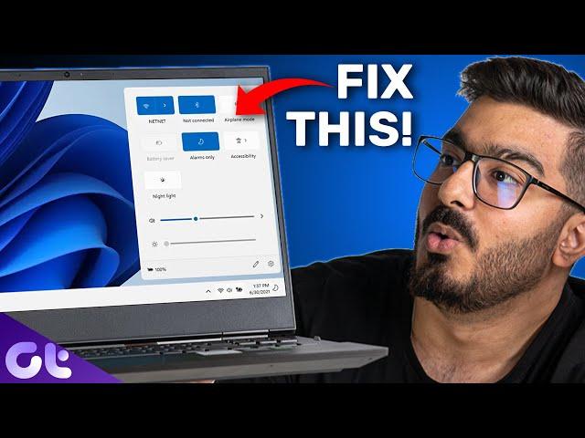 Top 7 Ways to Fix Quick Settings Not Working on Windows 11 | Guiding Tech