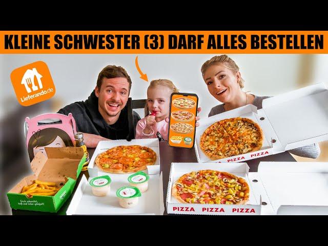 Kleine Schwester (3) darf alles bei Lieferando bestellen