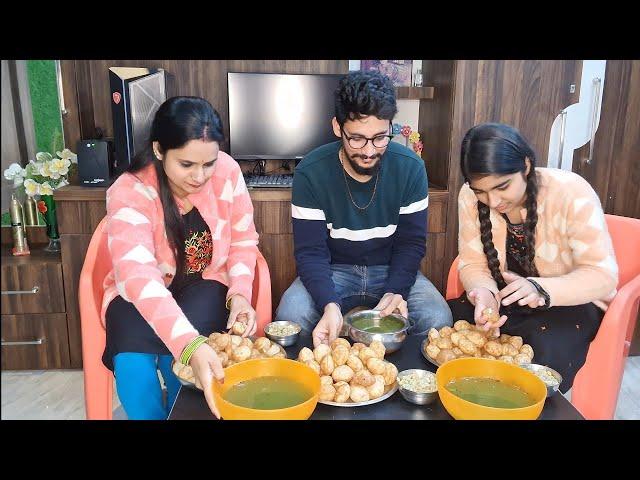 Golgappa Challenge|| Street food Challenge|| Sapna vs Rajveer ji and anshu||