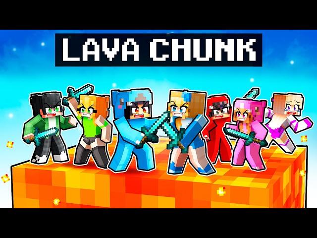 Surviving on One LAVA CHUNK With MY CRAZY FAN GIRLS!