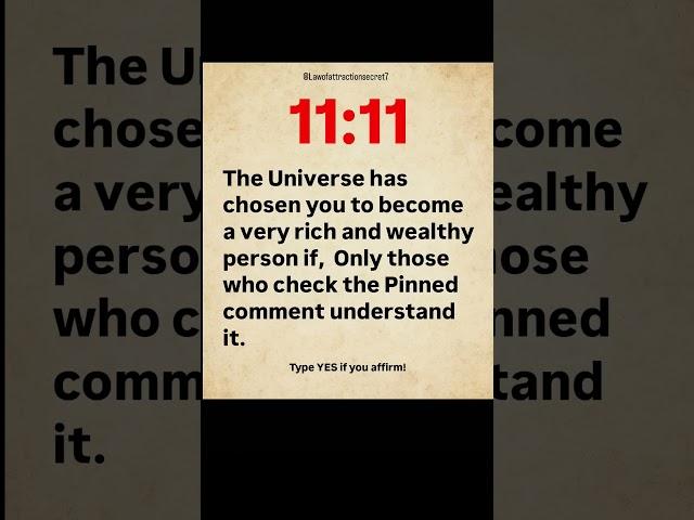  Type Yes and Follow to Claim It #lawofattraction #moneymanifestation #loa #spirituality #333 #1111