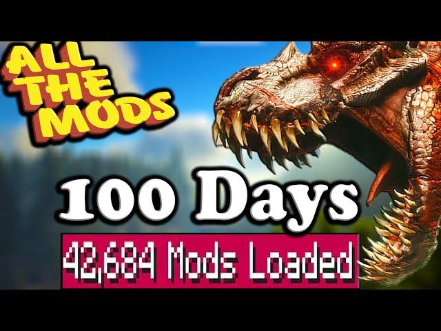 Ark 100 Days with EVERY dino mod installed