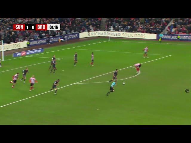 Sunderland's Luke O'Nien stops a counter attack in his own special way