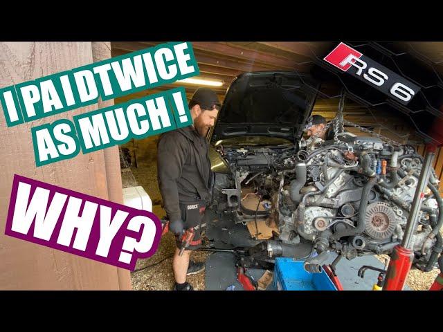 Ep7 I found an ENGINE for my RS6 V10. But I have to remove it from the car on a backyard gravel