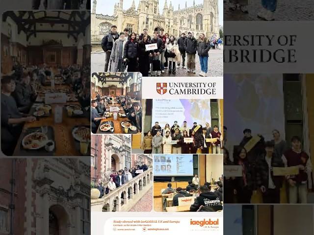 ‍ We went to visit Cambridge!