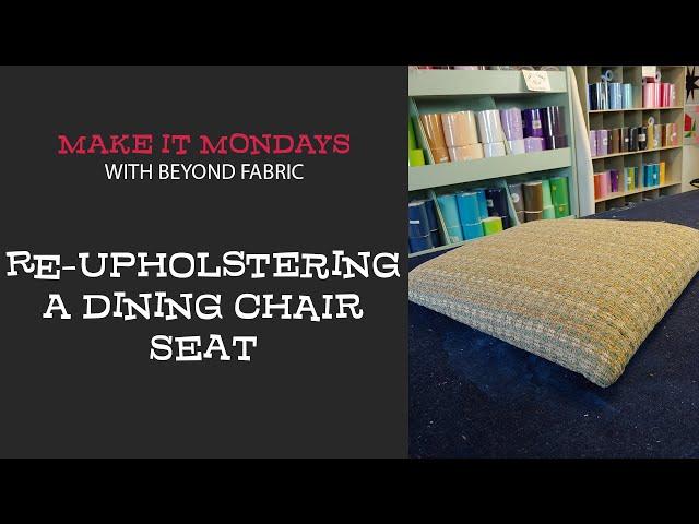 How to Reupholster a Dining Room Chair Seat - Neat Corners