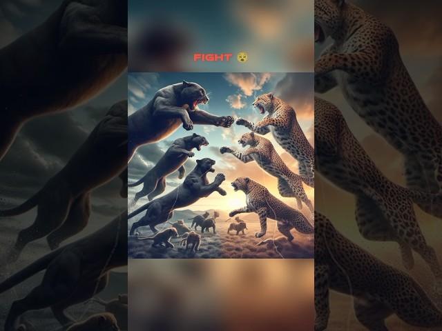 TEAM BLACK PANTHER VS TEAM CHEETAH COMPARISON  #viral #animals #trending #cheetah