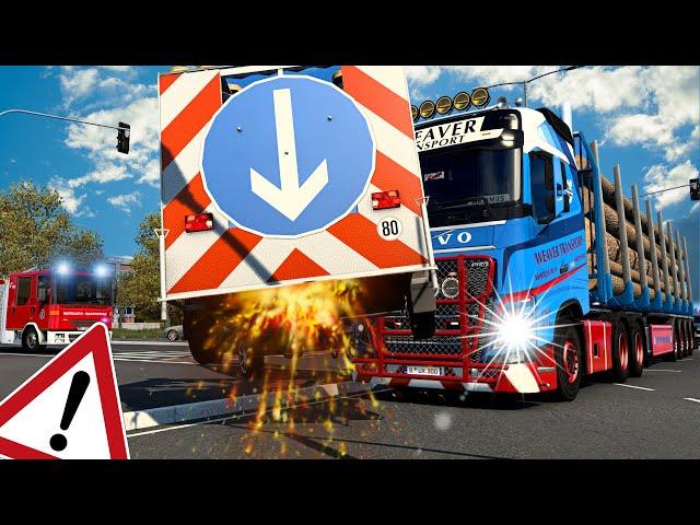 ETS2 UNFALL: Schwerer Lkw Unfall auf der Kreuzung [2837] EURO TRUCK SIMULATOR 2