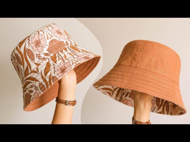 How to sew bucket hat | Reversible bucket hat