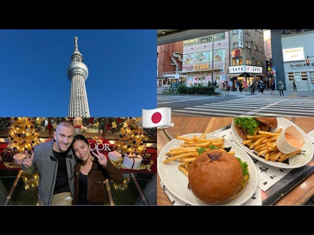 WE WENT TO TOKYO SKYTREE | ANG SARAP NG JAPANESE BURGER | FILIPINA AMERICAN COUPLE VLOG