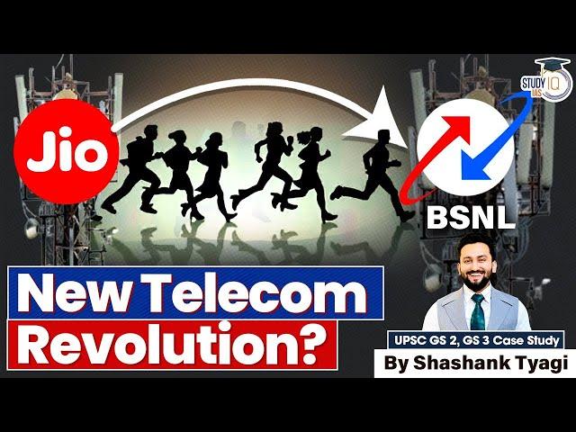 Tariff Wars ! BSNL vs JIO | New Telecom Revolution Happening in India? | UPSC CSE Mains GS 2, GS 3