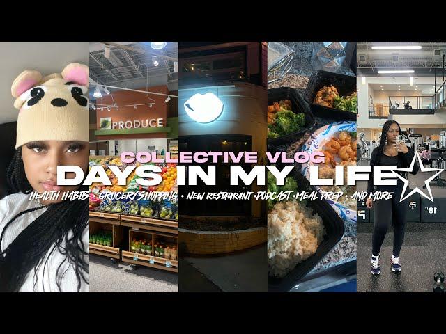 COLLECTIVE VLOG  DAYS IN MY LIFE | HEALTH HABITS +  GROCERY SHOPPING + MEAL PREP + GIRLS DAY