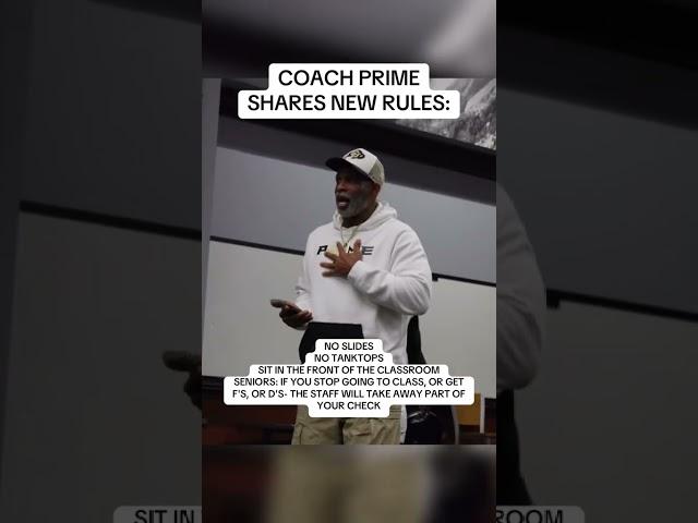 Colorado football implements new rules  (via deionsandersjr/TT)