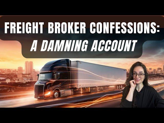 Confessions of a Freight Broker: A Damning Account About Brokers