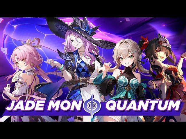 Jade Mono Quantum Team! E0S1 Jade, E6S5 Qingque, E0S0 Sparkle, E0S1 Fu Xuan Honkai: Star Rail (beta)