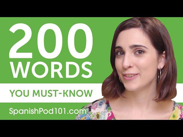 200 Words Every Spanish Beginner Must-Know