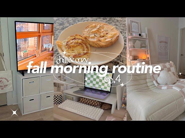 fall morning routine  | a cozy, aesthetic, & productive morning