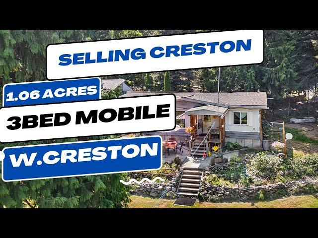 3BED HOME ON 1.06 ACRES -876 Balsam Road West Creston